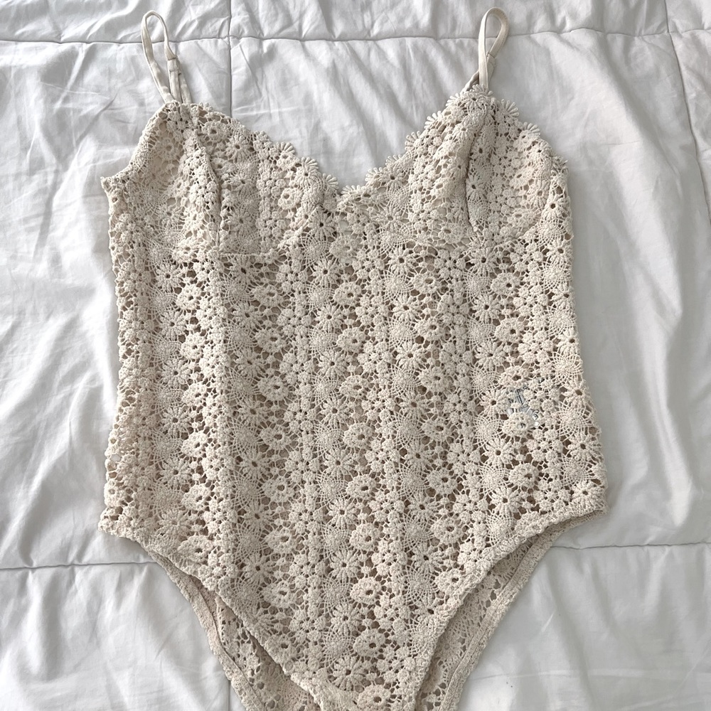 H&M crochet lace bodysuit